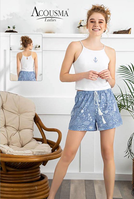 Дамска памучна пижама 6687