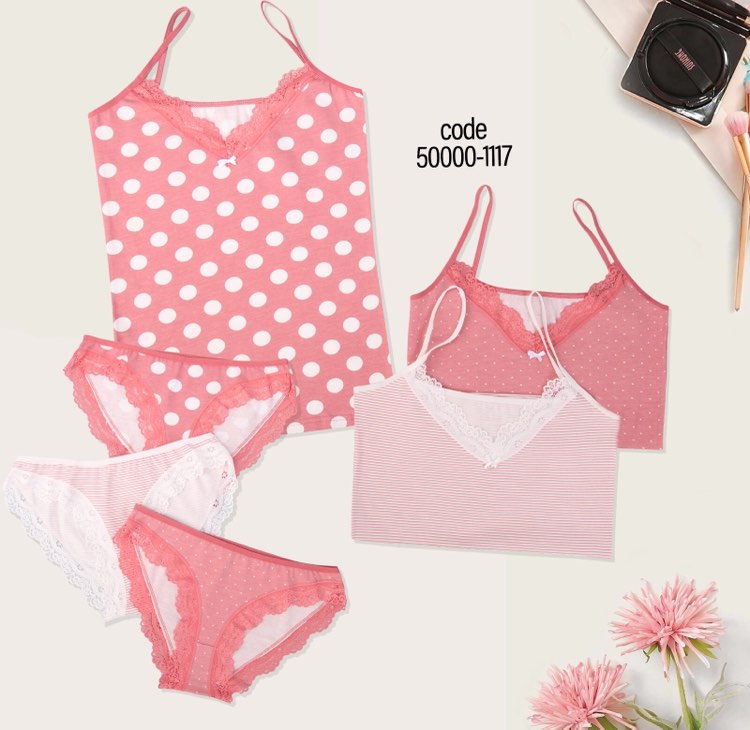 Дамски памучен комплект