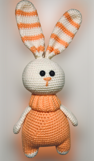 Плетено зайче - 26 см.