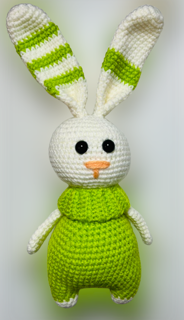 Плетено зайче - 26 см.